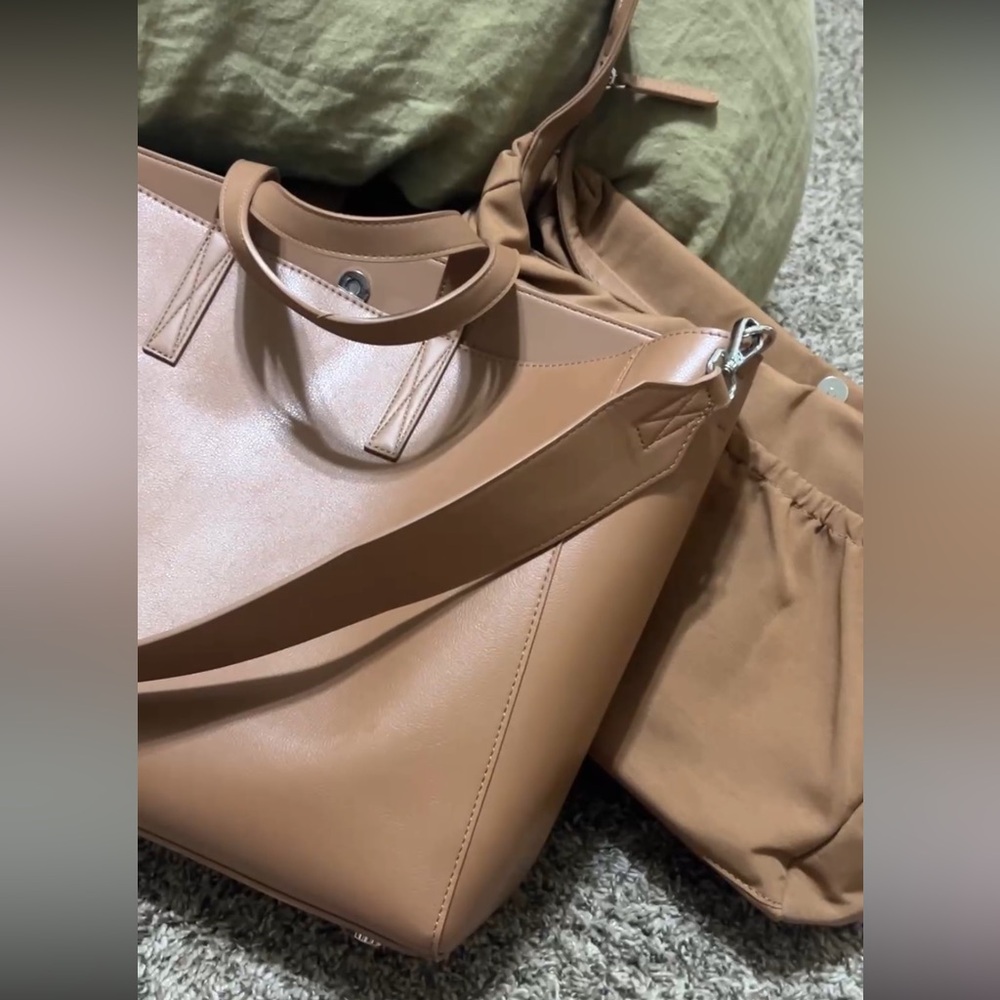 Calpak Haven Laptop Tote Bag in Toffee - Picture 6 of 6